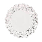 DBLG Import - Napperons blanches et rondes - 4" - Paquet de 100-Le papier découpé au laser crée des motifs nets