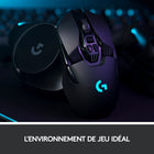 Logitech - Souris de jeu sans fil 910-005670 G903 Lightspeed, noir-La technologie sans fil LIGHTSPEED offre un taux de rapport de 1 ms de qualité professionnelle, sans compromis sur le poids ou l'autonomie de la pile