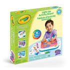 Crayola - Tableau d'activité lumineux-Tableau d'activité pour enfant : Conçu pour aider l'enfant à apprendre les formes, mélanger les couleurs, résoudre les problèmes et améliorer sa dextérité. Il offre quatre façons de jouer, notamment en créant des images à l'aide de formes!