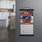 DateWorks - Calendrier Mural 16 Mois 2025 Edmonton Oilers - 12 po x 12 po - Bilingue-12 po x 12 po