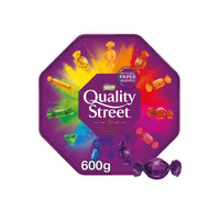 Nestle - Pot de chocolat et de caramel Quality Street - 600 g-De delicieux chocolats au lait et noirs, des caramels et des cremes aux fruits.