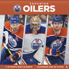 DateWorks - Calendrier Mural 16 Mois 2025 Edmonton Oilers - 12 po x 12 po - Bilingue-Septembre 2024 - Décembre 2025