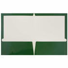 JAM Paper - Porte-documents brillant à 2 pochettes - vert - Paquet de 6-Taille: 9,5 x 11,5 pouces