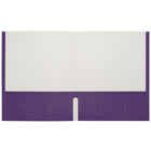 Staples - Porte-document à deux pochettes - format lettre - violet-Peut contenir jusqu'à 100 feuilles de papier de format lettre (50 par pochette)