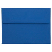 JAM Paper Enveloppes format livret avec fermeture gommée, 5 1/4 x 7 1/4 po, bleu présidentiel, 1000/paquet-Bleu présidentiel