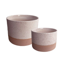 Splash Pots assorties - Lot de 2-Beige/Rose-Beige