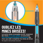 BIC - Portemines incassables avec gommes à effacer - 0,7 mm - Paquet de 2-Chaque porte-mines incassable BIC est doté d'une mine très résistante ainsi que d'une gomme à effacer rétractable facile à utiliser de taille " jumbo " pour des corrections impeccables