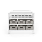 Guidecraft - Table et tabourets artistiques pour enfants de la collection Martha Stewart Living & Learning - Blanc crème-Ensemble complet