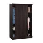 Sauder - 430331 La Collection HomePlus Armoire - Finition Dakota Oak-La penderie derrière la porte gauche présente deux options de position.  