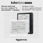 Kobo - Liseuse Libra Color - Noir-Dimensions : 6,33 po L x 5,69 po L x 0,3 po H