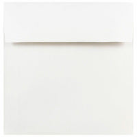 JAM Paper - Enveloppes d'invitation carrées - 8 po x 8 po - Blanc - 25/paquet (3992315)- Couleur blanche