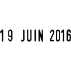 Trodat - Timbre dateur 1010 - 1/2, 4 mm - français-4 mm  