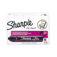 Sharpie - Marqueurs Flip Chart - pointe ogive - couleurs variées - Paquet de 4-Les couleurs vives très visibles sont faciles à voir à distance