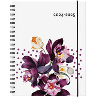 W. Maxwell - Agenda 2024-25 Garbo - 8.5" x 11" - Floral - Bilingue-Août 2024 à juillet 2025