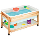 Stock Wooden Toys - Centre de sable et d’eau-Comprend une couverture en acrylique transparente