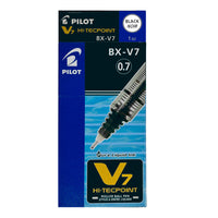 Pilot - Stylos à bille roulante Hi–Tecpoint − V7, pointe fine − Noir, Paquet de 12-Technologie innovante d’encre liquide pour une écriture exceptionnellement fluide