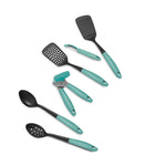 Cuisinart - Ensemble De 6 Outils Oceanware- Sarcelle-Têtes en nylon résistant à la chaleur jusqu’à 420 °F (215 °C)