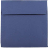 JAM Paper - Enveloppes d'invitation carrées - 6 x 6 - bleu présidentiel - Paquet de 25-Les enveloppes sont faites de papier de 28 lb avec une finition texturée