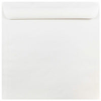 JAM Paper - Enveloppes d'invitation carrées - 10 po x 10 po - Blanc - 25/paquet (3992319)- Couleur blanche