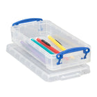 Really Useful Boxes - Boîte à crayons de 0,55 l, transparent-Idéal pour un rangement de bureau ou ménager sécuritaire