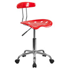 Flash Furniture – Chaise de travail LF214-RED, rouge-Finition Rouge