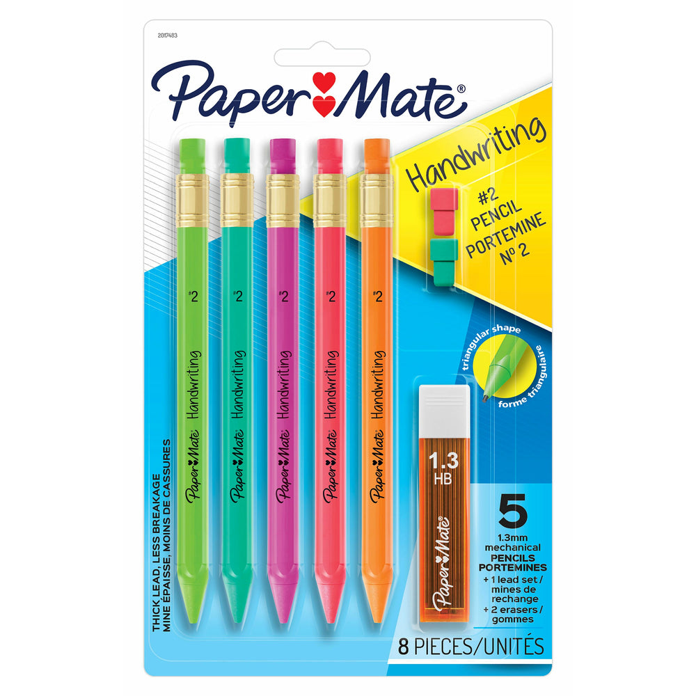3 crayons 3 recharges, 0,5 mm, porte-mine, crayon mignon, crayon