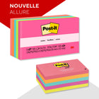 Post–it – Feuillets de la collection Poptimistic – 3 po x 5 po – paquet de 5-La taille est idéale pour coder les projets par couleur ou créer des cartes-mémoire