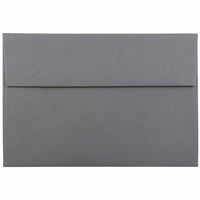 JAM Paper Enveloppes format invitation avec fermeture gommée, 5 1/2 x 8 1/8 po, gris foncé, 1000/paquet-Gris foncé