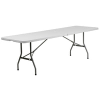 Flash Furniture – Table pliante à deux battants de 96 po, blanc granite (RB3096FH)-Table commerciale prête à l'emploi