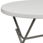 Flash Furniture – Table pliante de 31,5 po de diamètre, blanc (RB32RGW)-Places assises jusqu'à 3 adultes