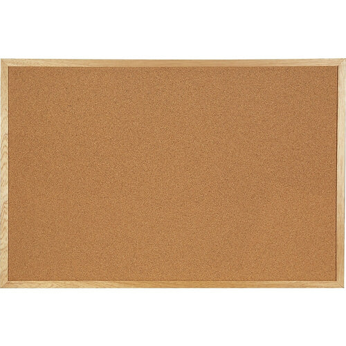 Tableau d'affichage avec 25x punaises - 30 x 40 cm - blanc - liège