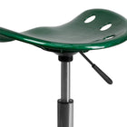 Flash Furniture – Tabouret brillant avec siège de type tracteur, 25,75 po, vert (LF214AGN)-Réglage pneumatique de la hauteur du siège