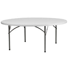 Flash Furniture – Table pliante de 72 po, blanc granite (RB72R)-Table commerciale prête à l'emploi