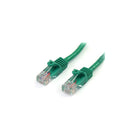 StarTech  Câble de raccordement anti-accrochage 45PATCH6GN de catégorie 5e, 6 pi, vert-Connecteur mâle RJ-45 aux deux extrémités pour une connectivité réseau fiable