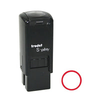 Trodat - Mini timbre Printy motif de cercle, encre rouge auto-encreur S 4921-Tampon de haute qualité avec encre non toxique à base d’eau