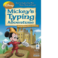 Individual Software – Logiciel de dactylo Disney Mickey's Typing Adventure Gold, pour Mac, anglais [téléchargement]-Recommandé pour les âges de 5 à 8. Disney's Typing Adventure en plein écran et en couleurs riches avec de belles animations pour une expérience de frappe optimale pour les enfants.