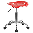 Flash Furniture – Tabouret brillant avec siège de type tracteur, 25,75 po, rouge (LF214ARED)-Finition Rouge