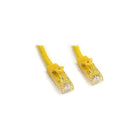 StarTech  Câble de raccordement sans crochet N6PATCH10YL Cat 6, 10 pi, jaune-Connecteur mâle RJ-45 aux deux extrémités pour une connectivité réseau fiable