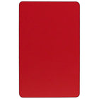 Flash Furniture – Table d’activités rectangle 24 x 48 po, stratifié haute pression de 1,25 po, pattes préscolaires, rouge-Forme : Rectangulaire