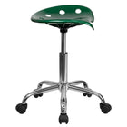 Flash Furniture – Tabouret brillant avec siège de type tracteur, 25,75 po, vert (LF214AGN)-Siège de tracteur moulé pour confort