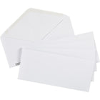 Staples - Enveloppes n° 10 avec rabats gommés, 4 1/8 x 9 1/2 po, 24 lb, blanc, boîte de 500-Enveloppe avec extrémité ouverte et rabat gommé activé par l'humidité pour garantir une bonne fermeture