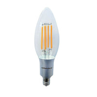 Northern Stars – Ampoule DEL B10 de 4 W Candelabra 80034, filament, à intensité réglable, transparent,  paquet de 2-DEL Candelabra B10 de 4W, blanc froid