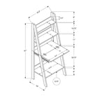 Monarch Specialties - 7040 Bureau - Bureau À Domicile - Penché - 61"H - Travail - Stratifié - Blanc-Pratique pour les petits espaces de vie