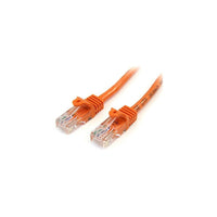 StarTech  Câble de raccordement anti-accrochage 45PATCH6OR de catégorie 5e, 6 pi, orange-Doté d’un connecteur mâle RJ-45 aux deux extrémités pour faciliter la connectivité