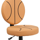 Flash Furniture – Chaise fonctionnelle à motif de basketball, orange et noir-Mousse ignifuge CA117