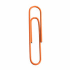 JAM PAPER - Trombone Geant Colore 2", Orange, 3 paquets de 75-Taille : 2 pouces (grand/jumbo)