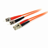 StarTech  Câble de raccordement à fibre optique duplex 62,5/125 multimode, LC vers ST, 5 m-Les câbles en fibre optique sont une solution idéale pour la transmission de données haute vitesse