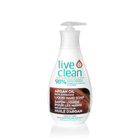 Live Clean – Savon liquide régénérateur, 500 ml, huile d'argan (32114)-Des extraits de graines de raisin et de feuilles d'olive protègent la barrière hydratante de la peau