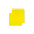 Blake - Enveloppes d'invitation jaune brillante de couleur creative de - 6 1/4 po l x 6 1/4 po L - Banana Yellow - Paquet de 25-Banana Yellow