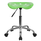 Flash Furniture – Tabouret brillant avec siège de type tracteur, 25,75 po, vert pomme (LF214AAPLGN)-Tabouret style tracteur